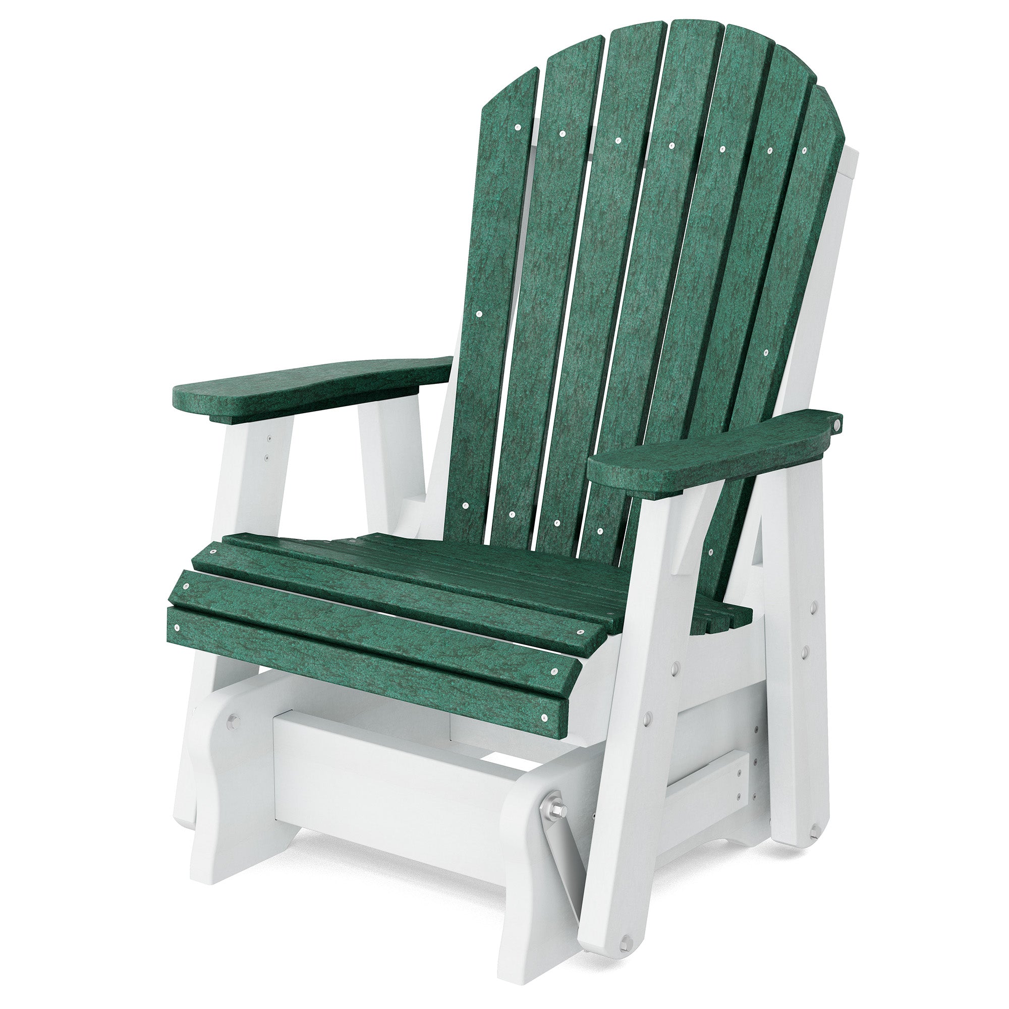 Heritage Single Glider Rocking Chair - Classic Wooden Nursery Glider for Baby Room, Breastfeeding & Relaxation - Perfect for Nurseries, Bedrooms & Living Rooms