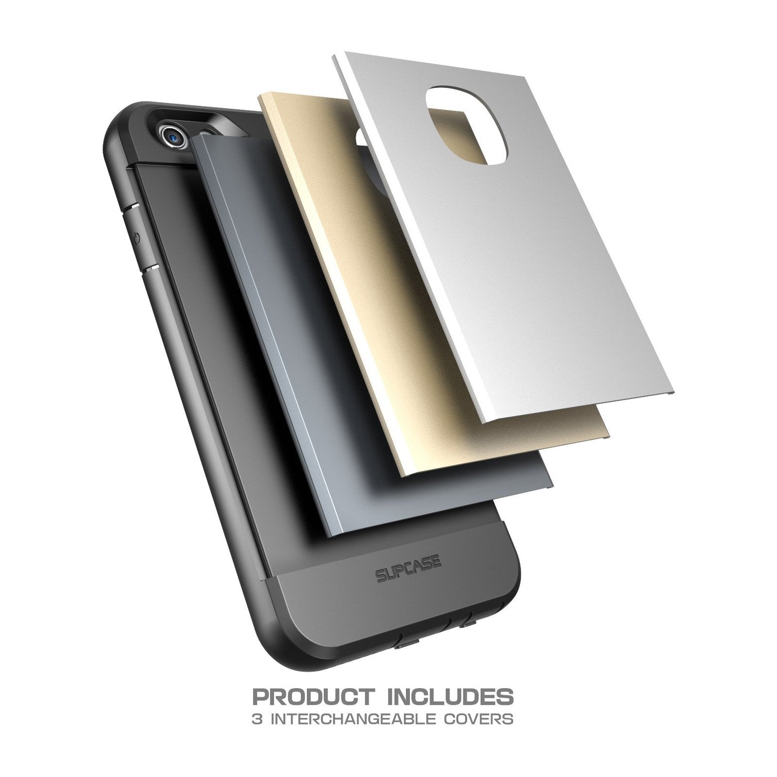 iPhone 6 Plus / 6S Plus Waterproof Case - Shockproof Full Body Protection Cover in Gray, Silver, Gold - Perfect for Outdoor Activities, Swimming & Daily Use