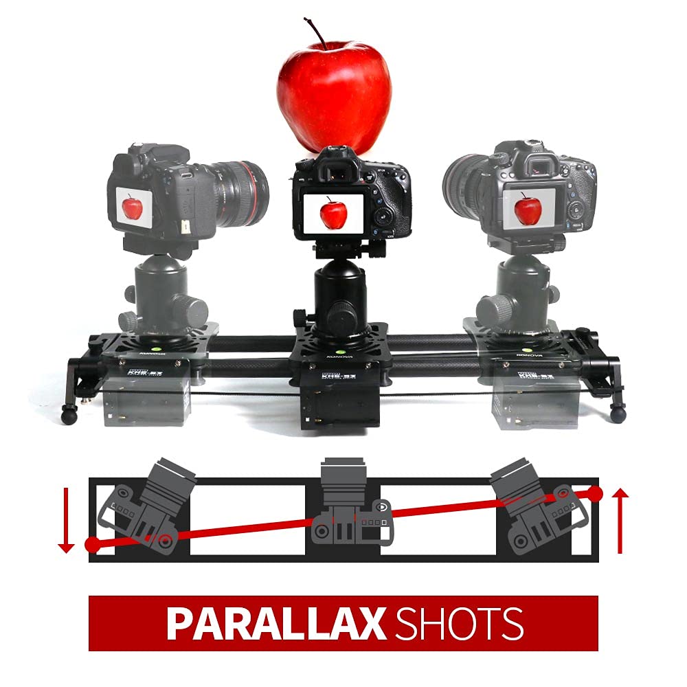 KONOVA P1S3 Wireless Motorized Carbon Fiber Camera Slider for DSLR, Mirrorless & Smartphones - 60cm/23.6