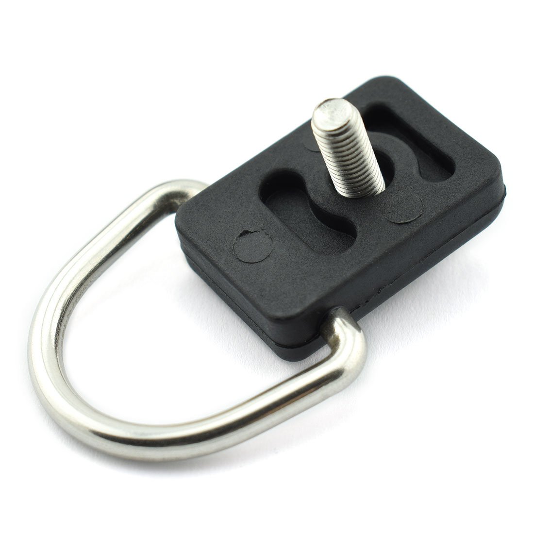 HJ Garden Kayak D Ring with Screw Kit - Heavy Duty Canoe & Boat Fishing Rigging Hardware - Marine Grade Sailing Camping Accessories - Safety Deck Loop Mounting Tie Down Kit for Kayaking, Canoeing & Outdoor Adventures