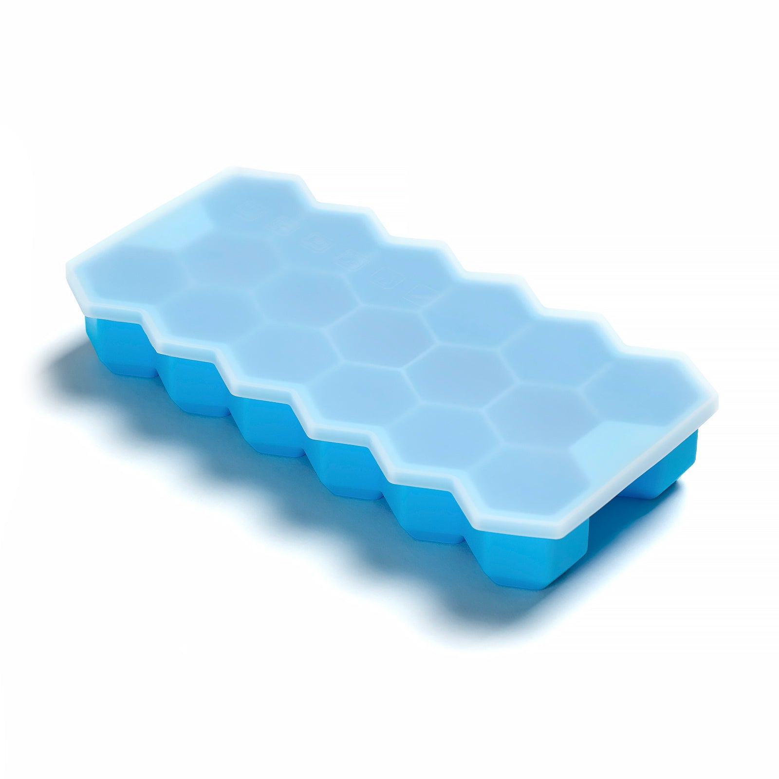 17-Cavity Silicone Ice Cube Tray with Airtight Lid - Perfect for Cocktails, Smoothies & Home Freezing - BPA-Free Flexible Ice Mold for Easy Release