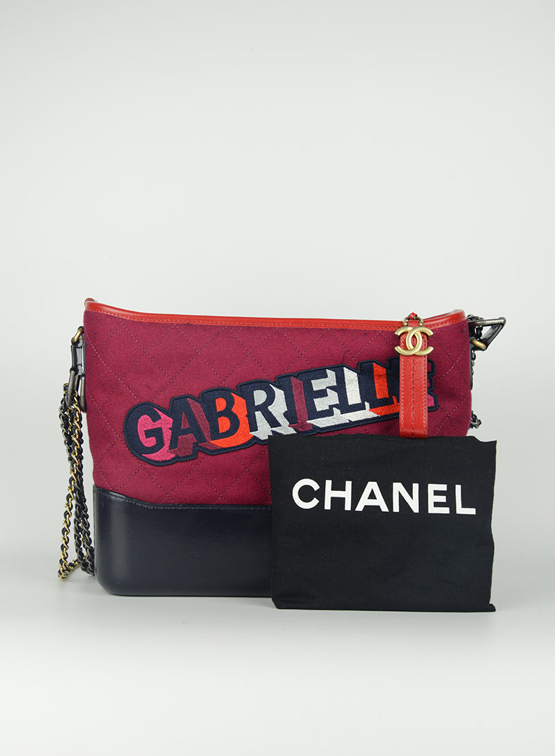 Chanel Gabrielle Red and Blue Leather Shoulder Bag - Luxury Designer Handbag for Women, Perfect for Parties, Work & Everyday Use