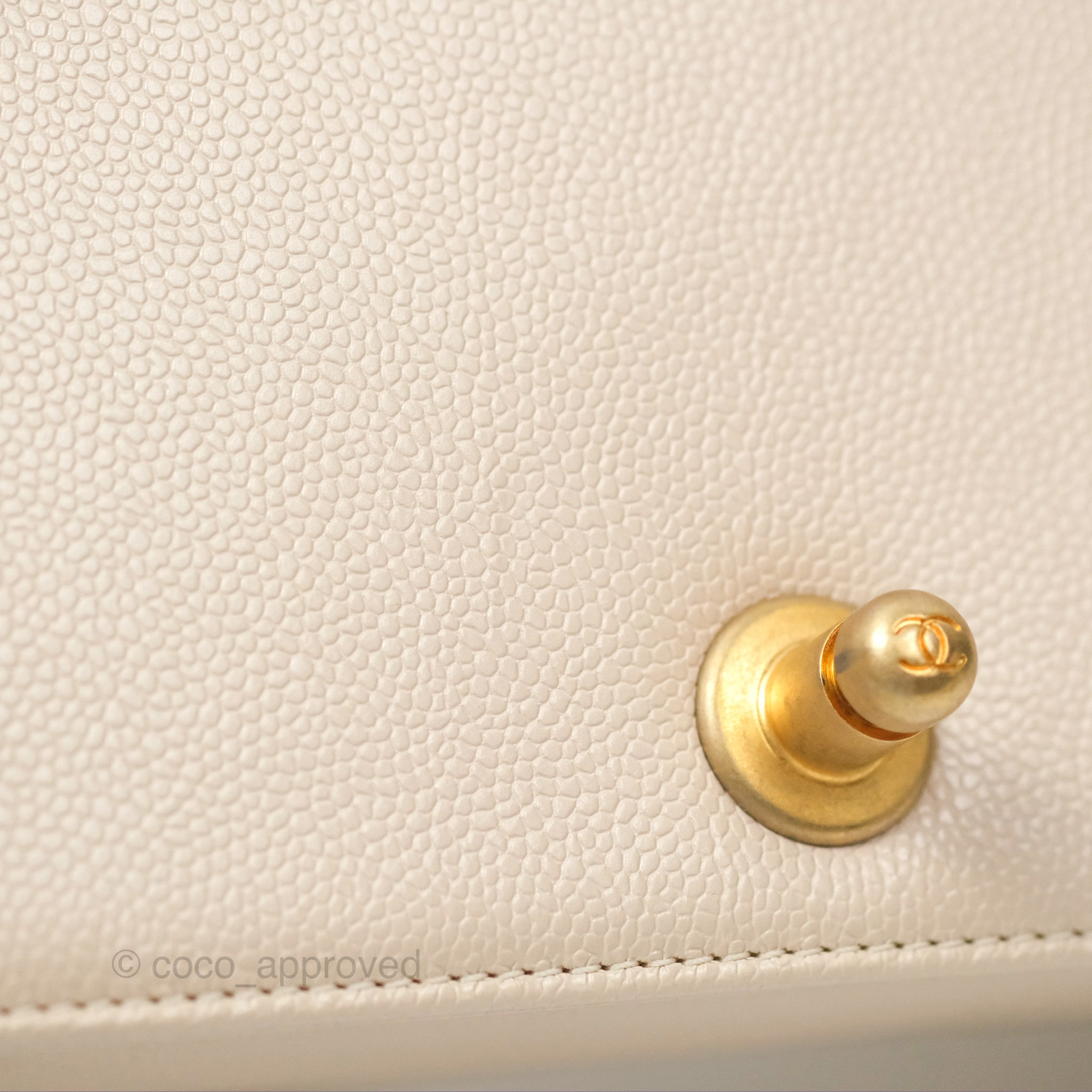 Chanel Chevron Small Boy Bag in Cream Ivory Caviar Leather with Aged Gold Hardware - Perfect for Luxury Fashion & Everyday Elegance