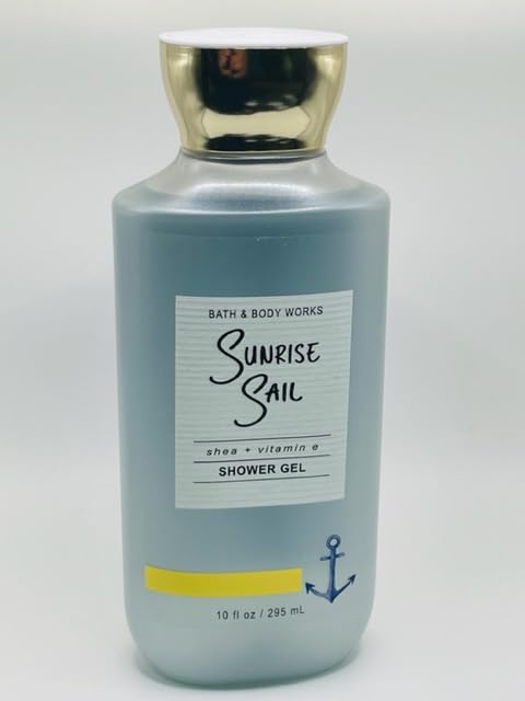Bath & Body Works Sunrise Sail Shower Gel - 10 oz Full Size Body Wash for Women & Men - Refreshing Citrus Scent for Morning Shower & Spa Day