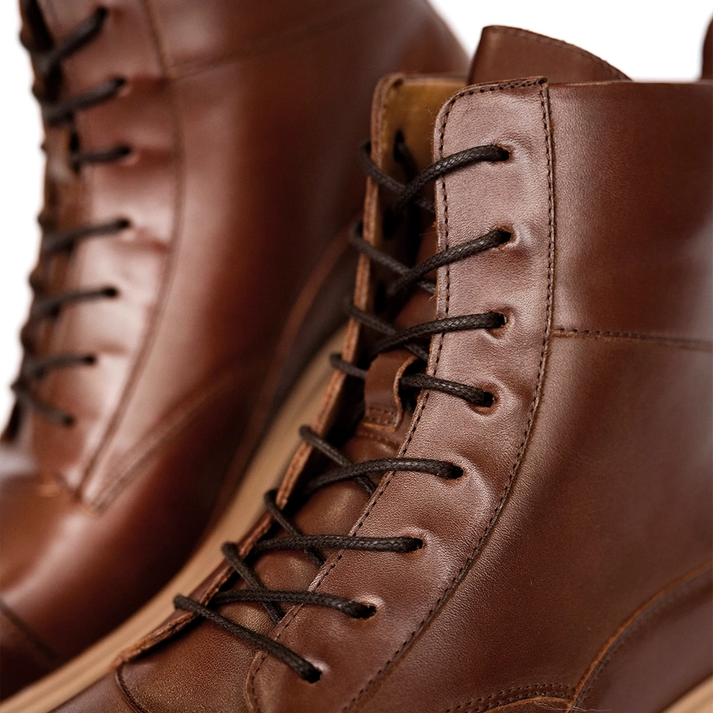Premium Chestnut Leather Boots for Men & Women - Comfortable, Durable & Stylish for Hiking, Work & Everyday Wear