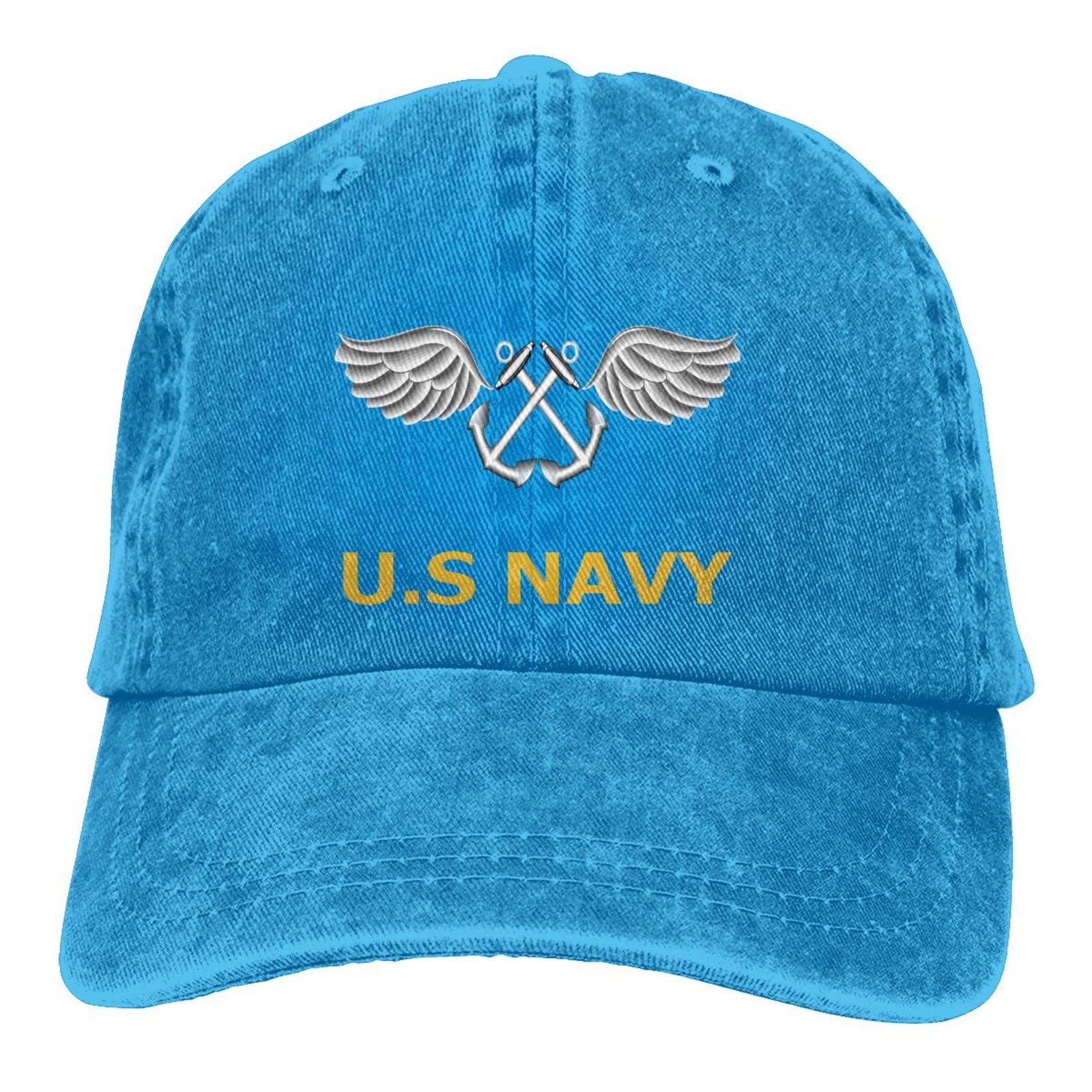 U.S. Navy Aviation Boatswain's Mate Unisex Denim Baseball Cap - Military Style Adjustable Hat for Veterans, Enthusiasts & Everyday Wear