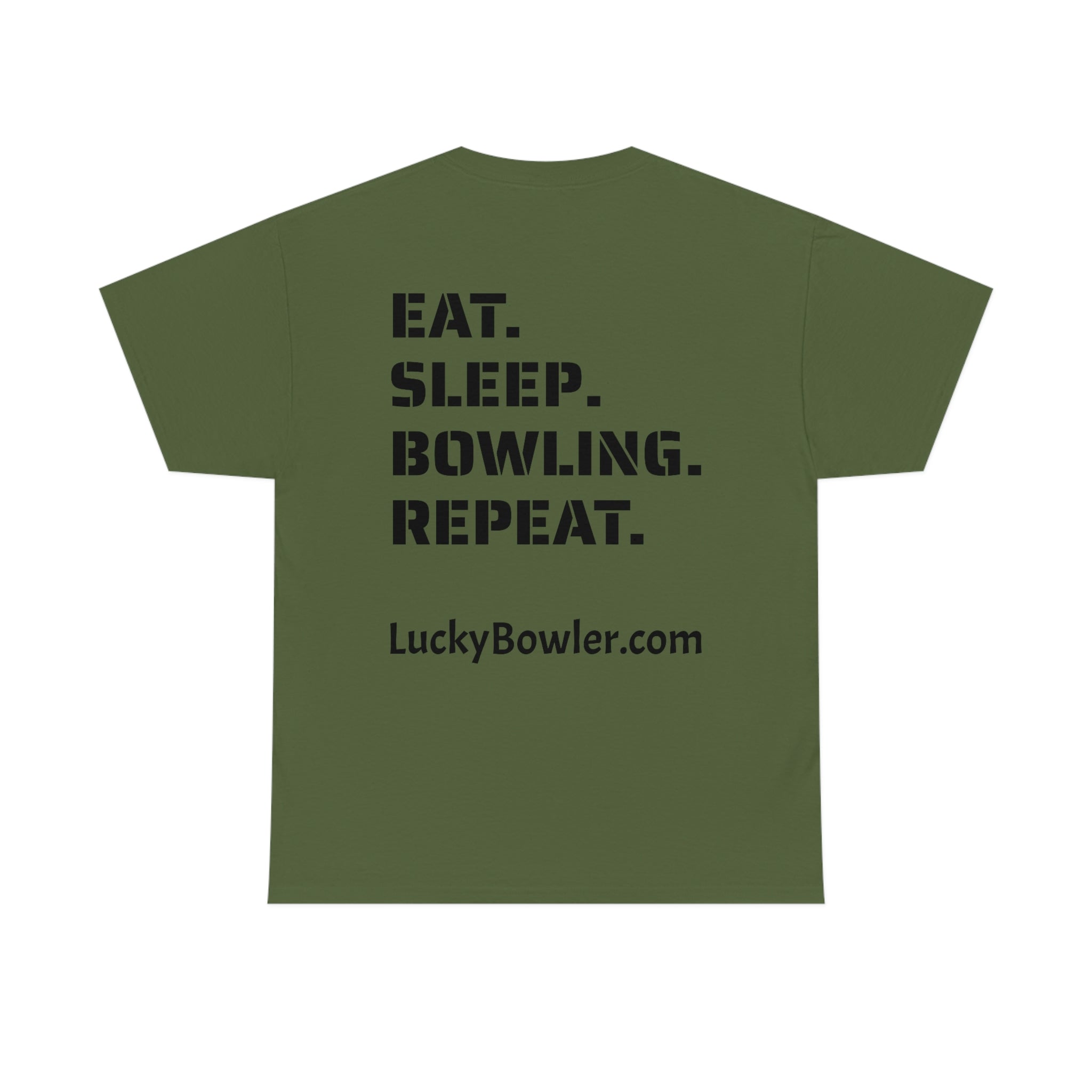 Lucky Tee #4 - Eat Sleep Repeat Graphic T-Shirt for Men & Women | Soft Cotton Casual Wear for Everyday Outfits, Gym, and Street Style