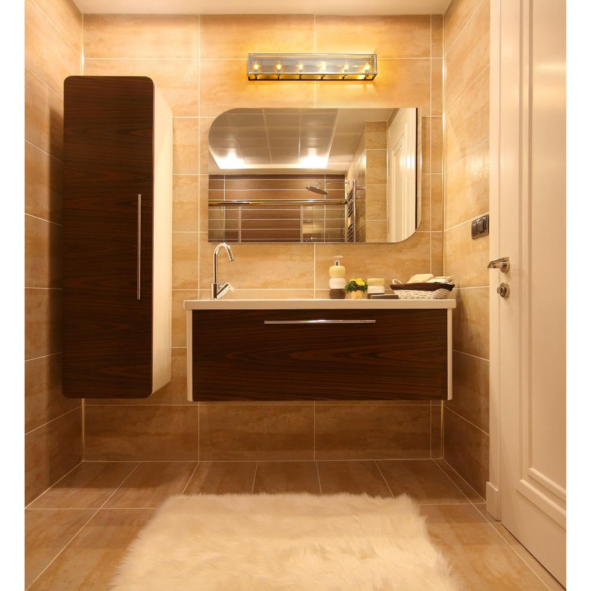 Z-Lite 4-Light Bathroom Vanity Light Fixture in Chrome Finish - Perfect for Modern Bathrooms, Powder Rooms & Dressing Areas