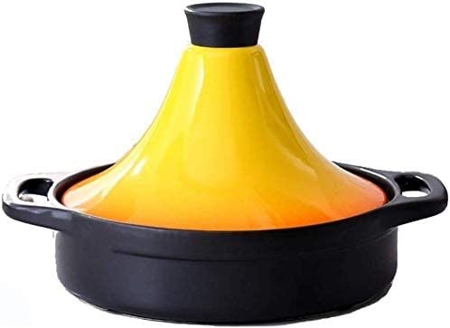 Handmade Ceramic Tagine Pot with Lid - Authentic Moroccan Casserole Dish for Oven & Stovetop Cooking - Perfect for Tajine, Stews, and Slow Cooking - Elegant Home Cookware for Mediterranean & Middle Eastern Cuisine