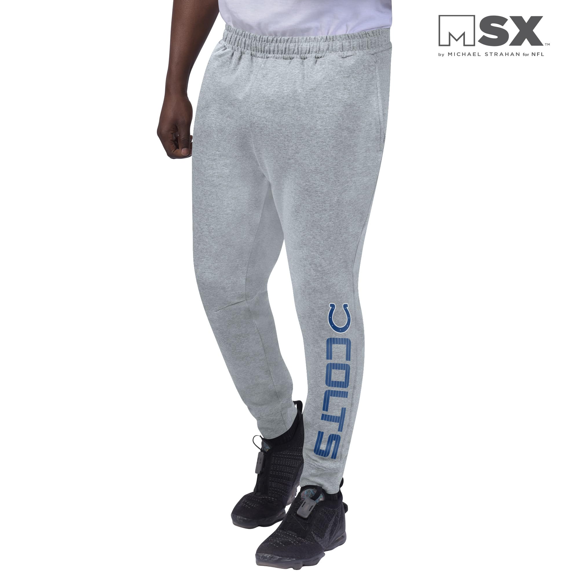 Michael Strahan MSX Men's Heathered Gray Green Bay Packers Jogger Pants - Comfortable NFL Team Sweatpants for Casual Wear, Lounging & Game Day Outfits