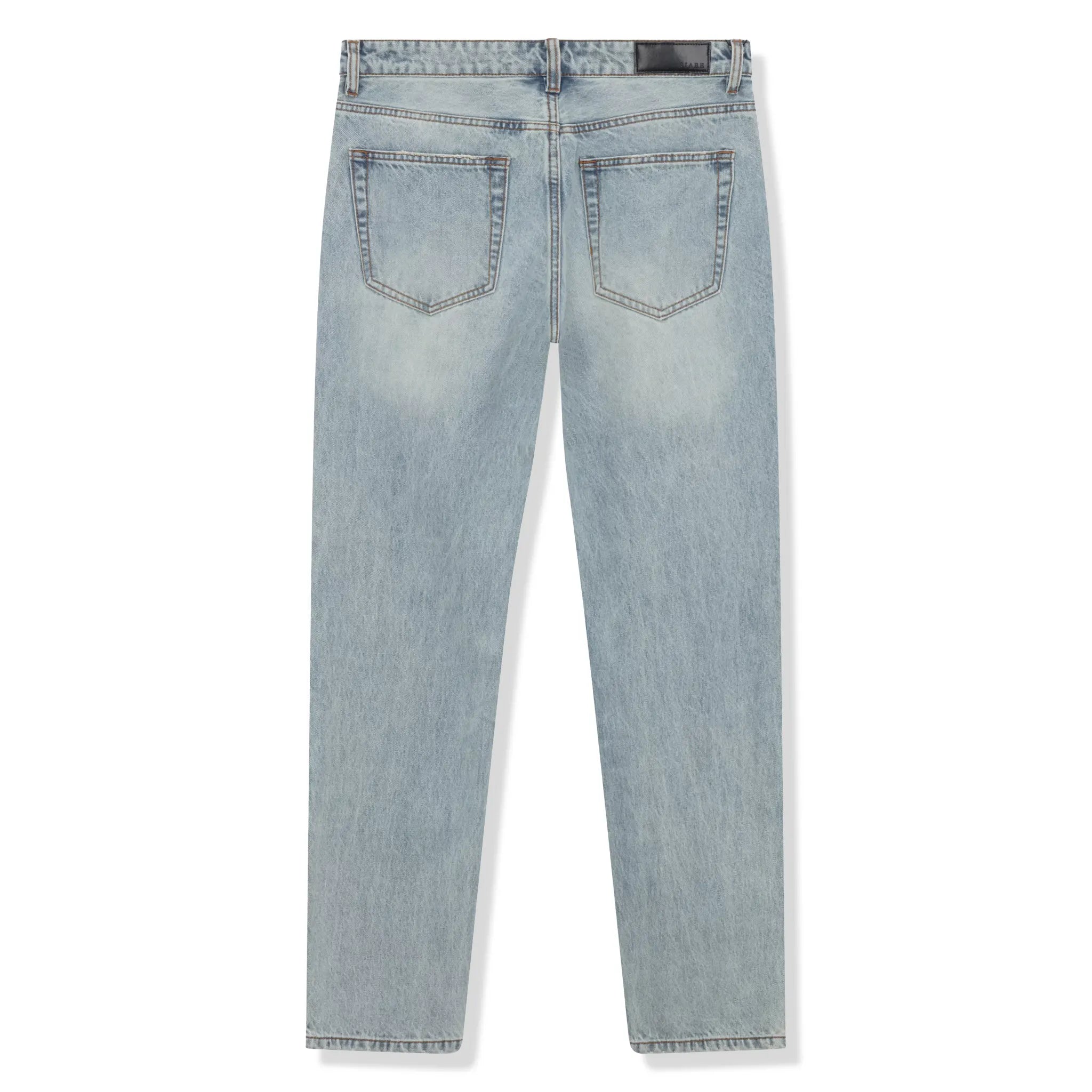 SIARR Essentials Straight Leg Jeans for Women - Classic Blue Denim Pants, High Waist Comfort Fit - Perfect for Casual Wear, Office & Everyday Outfits