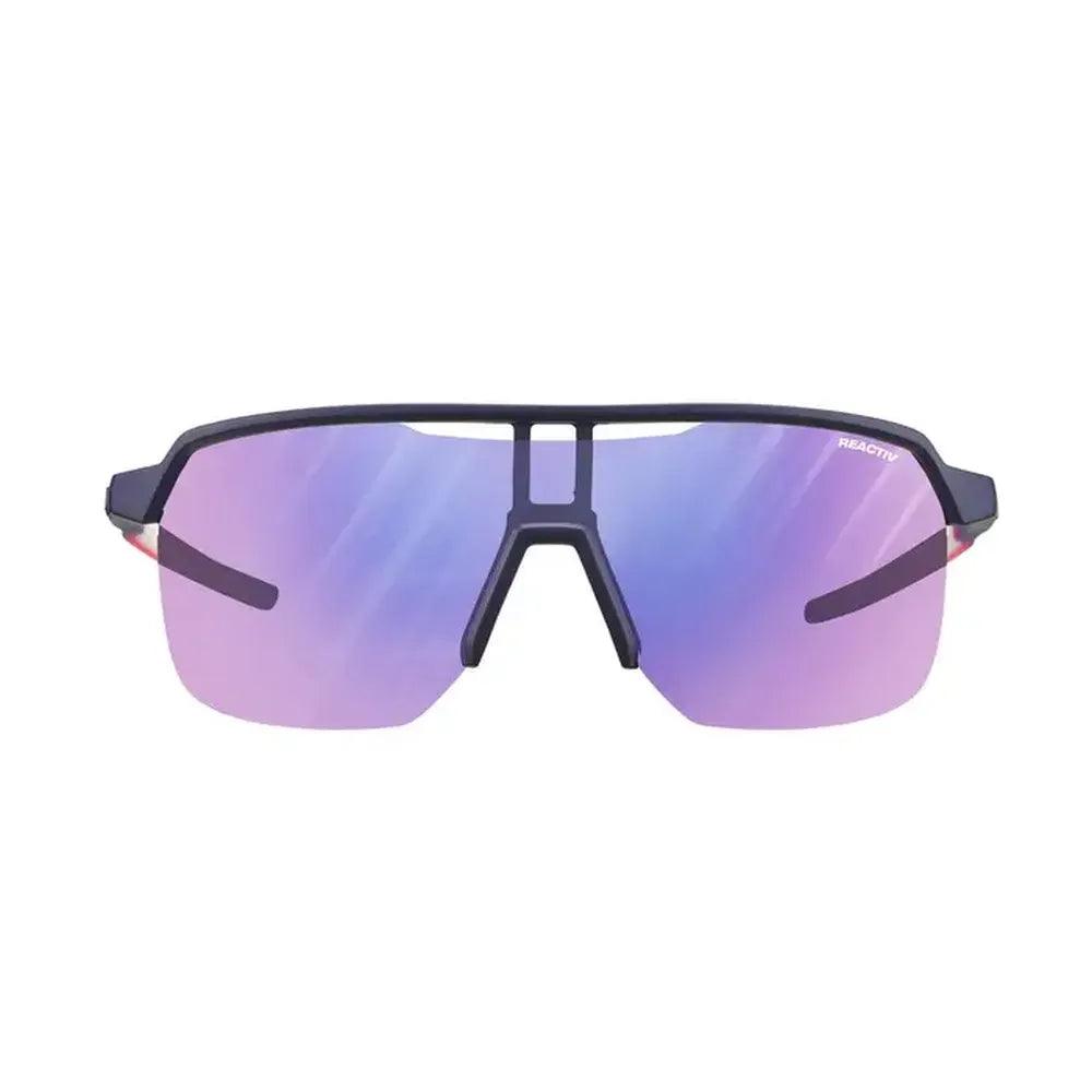 Julbo Frequency Reactiv P1 3 HC Sunglasses - Purple/Pink Lens for Cycling, Running & Outdoor Sports - UV Protection & Polarized Glasses for Men & Women