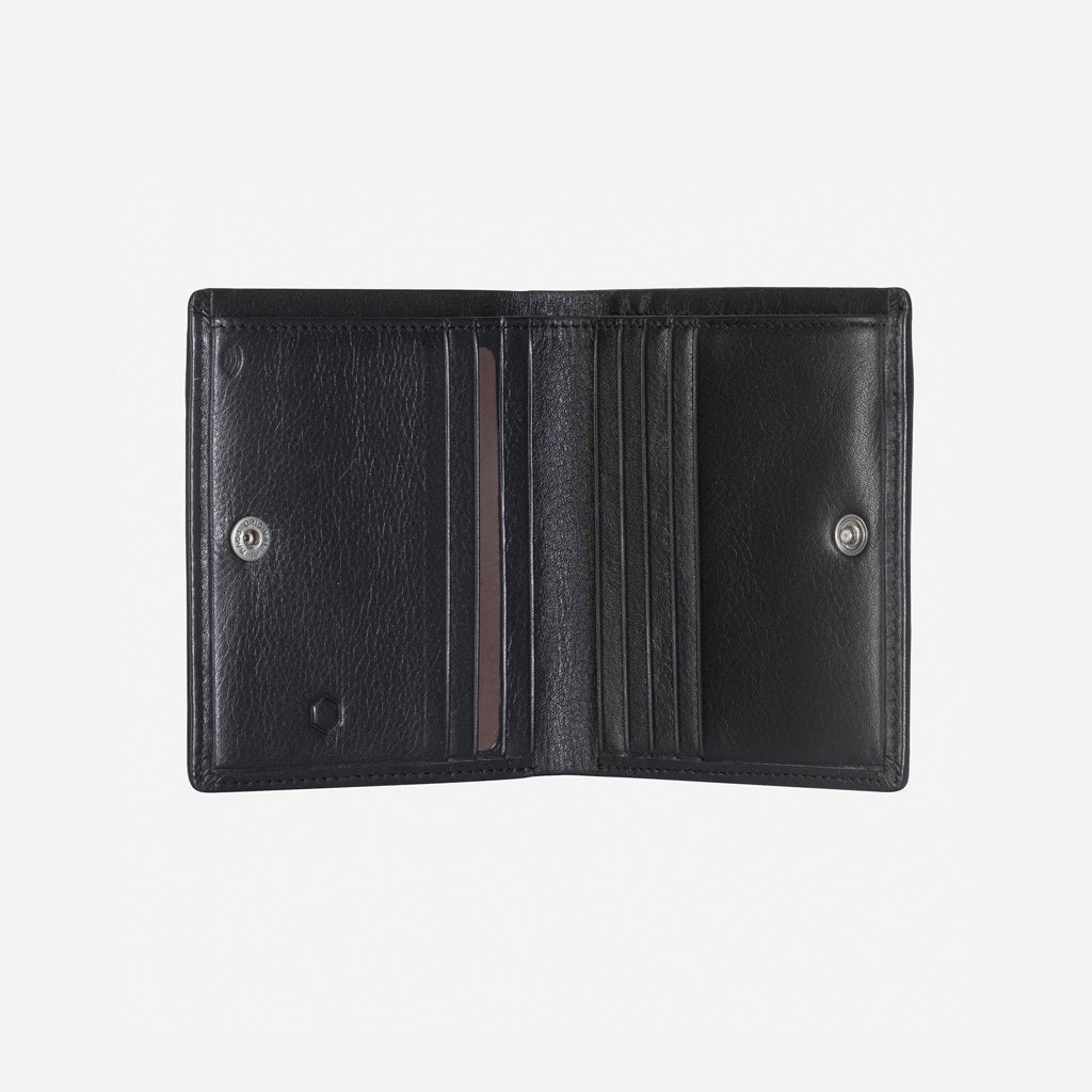 Jekyll & Hide Monaco Slim RFID Blocking Leather Wallet for Men - Black | Credit Card Holder with Coin Pocket | Perfect for Travel, Business & Everyday Use