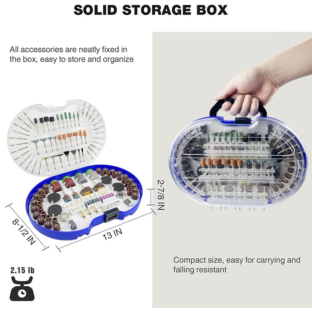 276 Pcs Rotary Tool Accessories Kit with 1/8