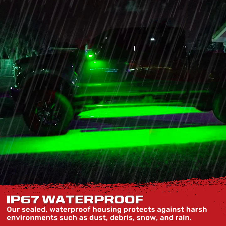 Ford Super Duty 2017-2025 Ultra Bright LED Mirror & Puddle Light Kit - Green | Off-Road Lighting Upgrade for Trucks & Towing (F250, F350, F450)