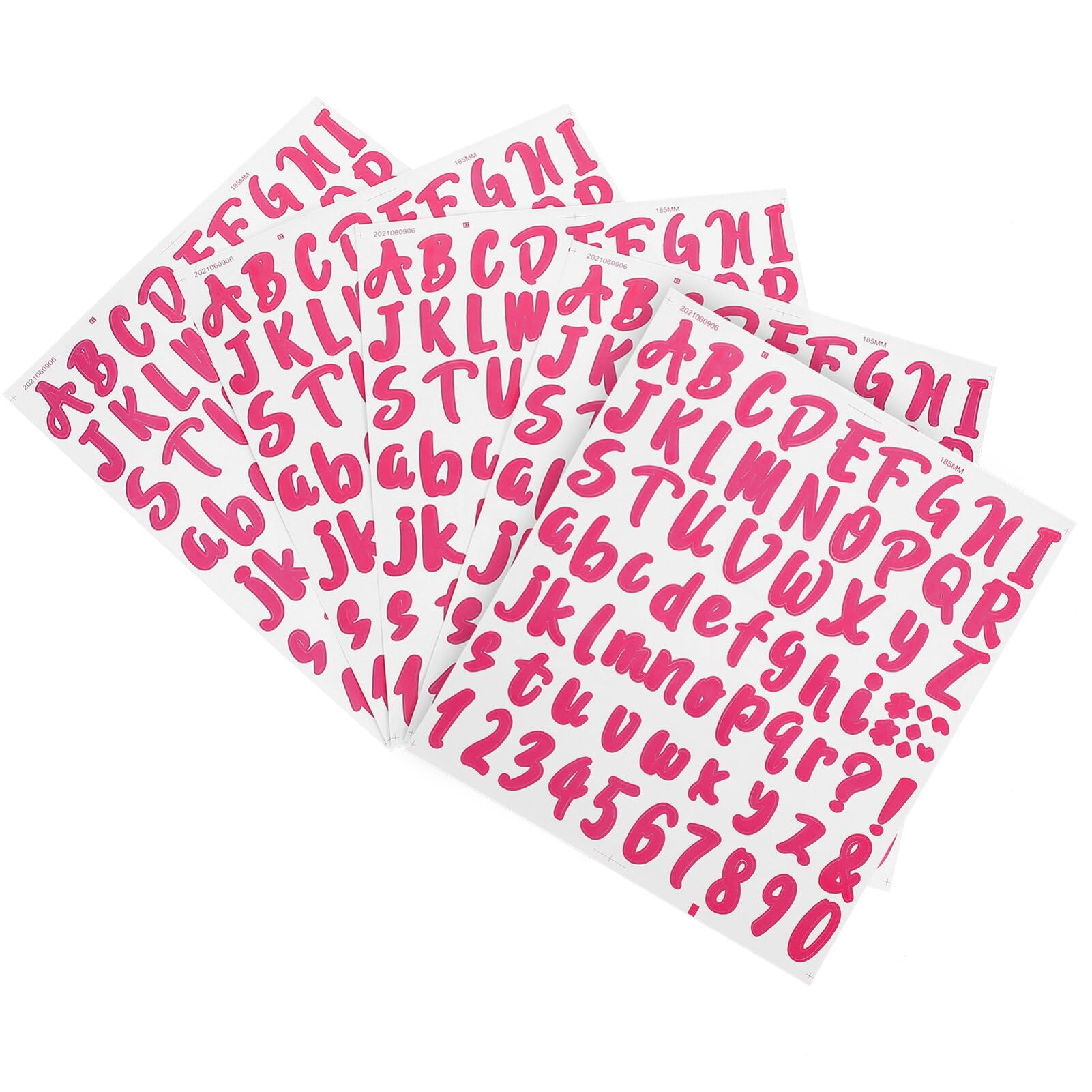NUOBESTY 5 Sheets Multipurpose Name Stickers - Mailbox, Bottle, Crafts Label Stickers with Alphabet Letters & House Numbers - Perfect for DIY Projects, Home Decor, and Organization