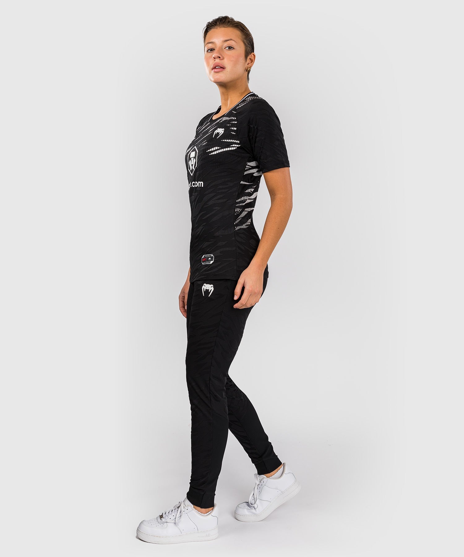 Venum UFC Fusion Personalized Authentic Fight Night Women's Walkout Jersey - Black | MMA Training & Fight Night Outfit for Female Fighters