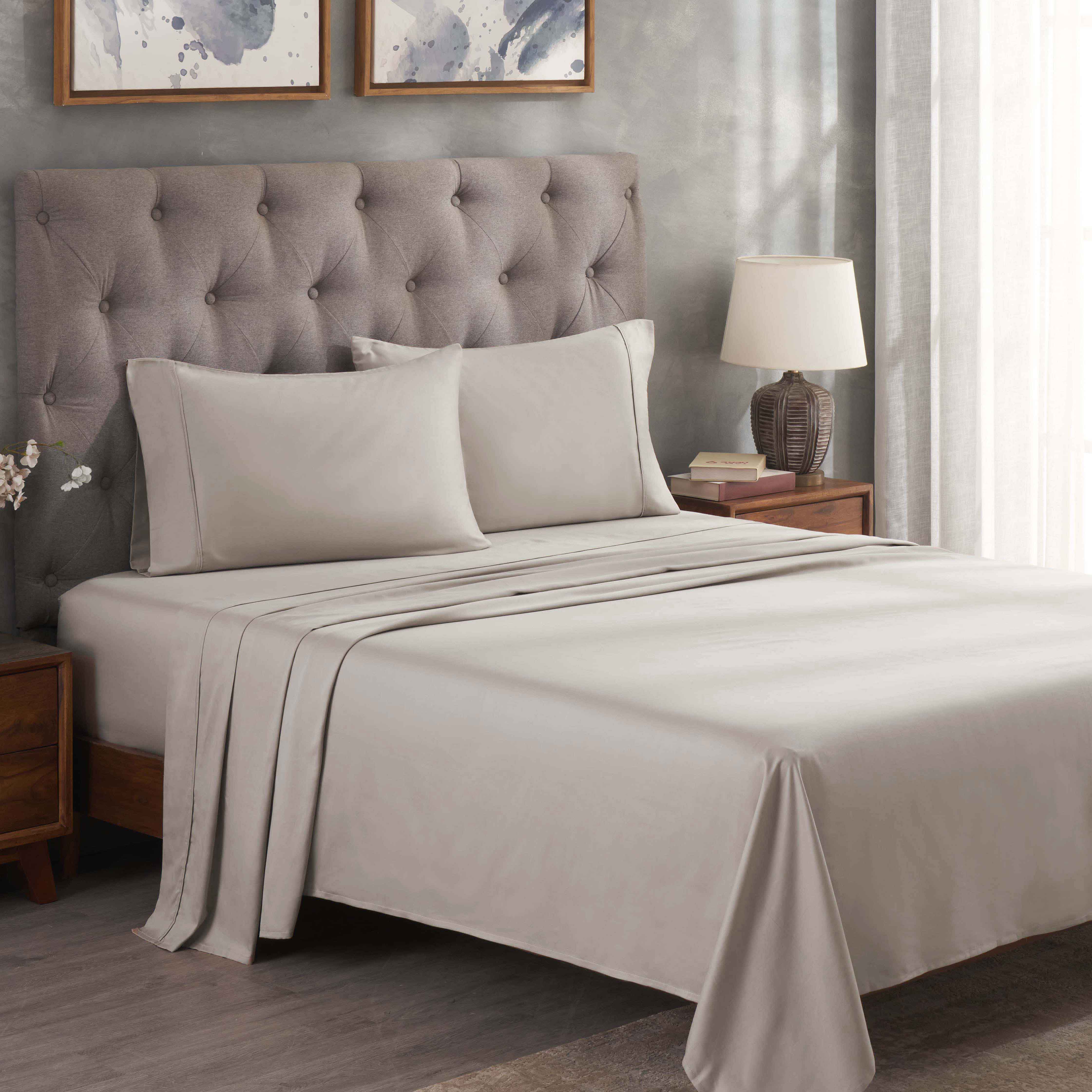 Premium 300 Thread Count Egyptian Cotton Bed Sheet Set - Soft, Breathable & Durable for Ultimate Comfort - Perfect for Luxury Bedrooms & Hotels