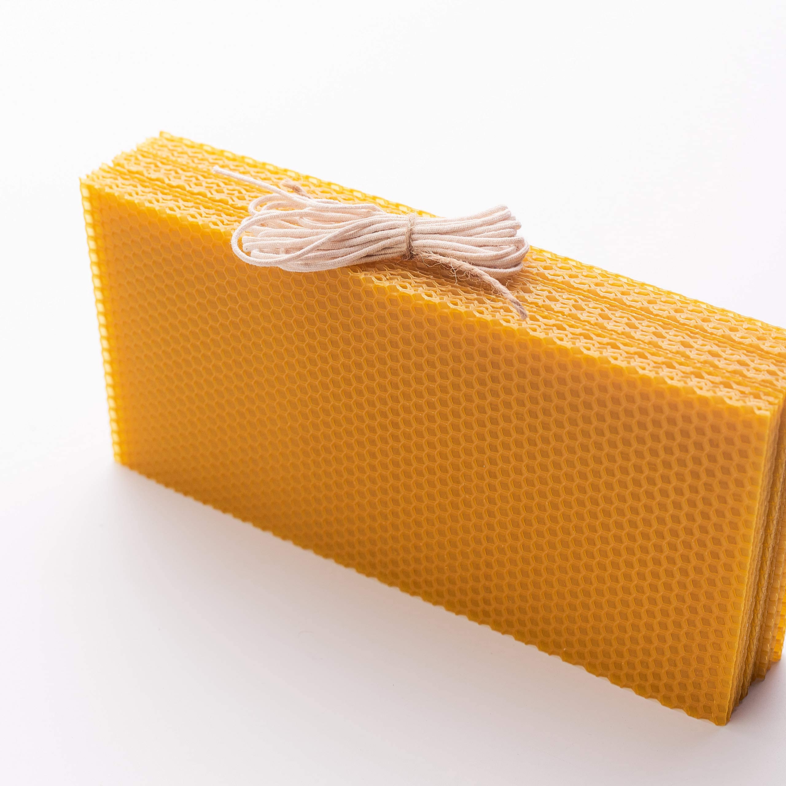 Premium Beeswax Candle Making Kit - DIY Natural Beeswax Candles with 18 Large Yellow Beeswax Sheets (10x5 Inches) for Home Decor, Gifts & Relaxation