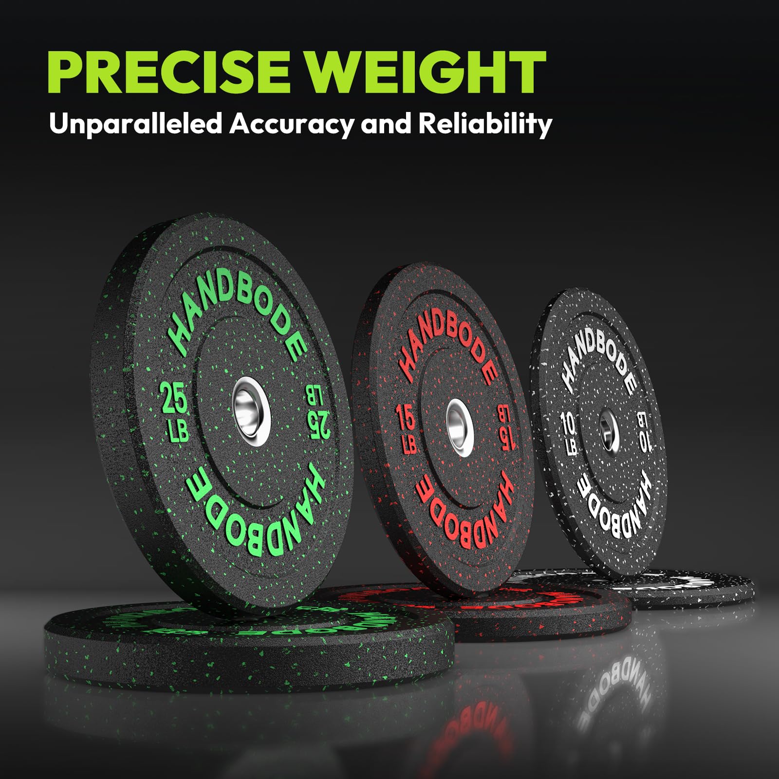 2-Inch Olympic Bumper Plates Set - High Bounce Rubber Weight Plates (45lb, 100lb, 160lb, 190lb, 260lb, 300lb) for Home Gym Strength Training - Perfect for CrossFit, Powerlifting & Weightlifting Workouts