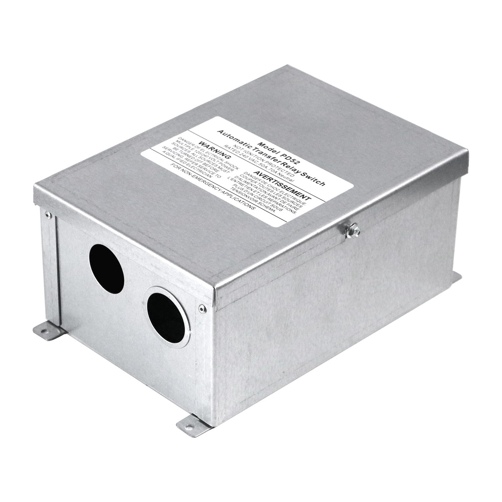 50 Amp RV Automatic Transfer Switch - 240V AC, 70A Neutral Rating, 120/240 Volt - Perfect for RV Power Backup & Camping Electrical Systems