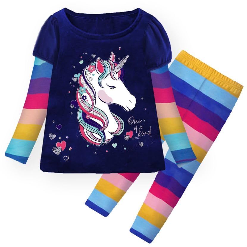 VIKITA Toddler Girls Winter Outfits - Cute Kids Shirts & Leggings Clothing Sets for 1-5 Years Old | Warm Winter Fashion, Birthday Gifts & Holiday Party Wear