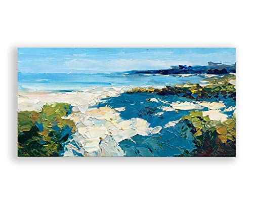 Beach Wall Art Print - Coastal Ocean Seascape Abstract Wall Decor for Living Room, Bedroom, Office - Perfect Gift for Home & Beach House Decor