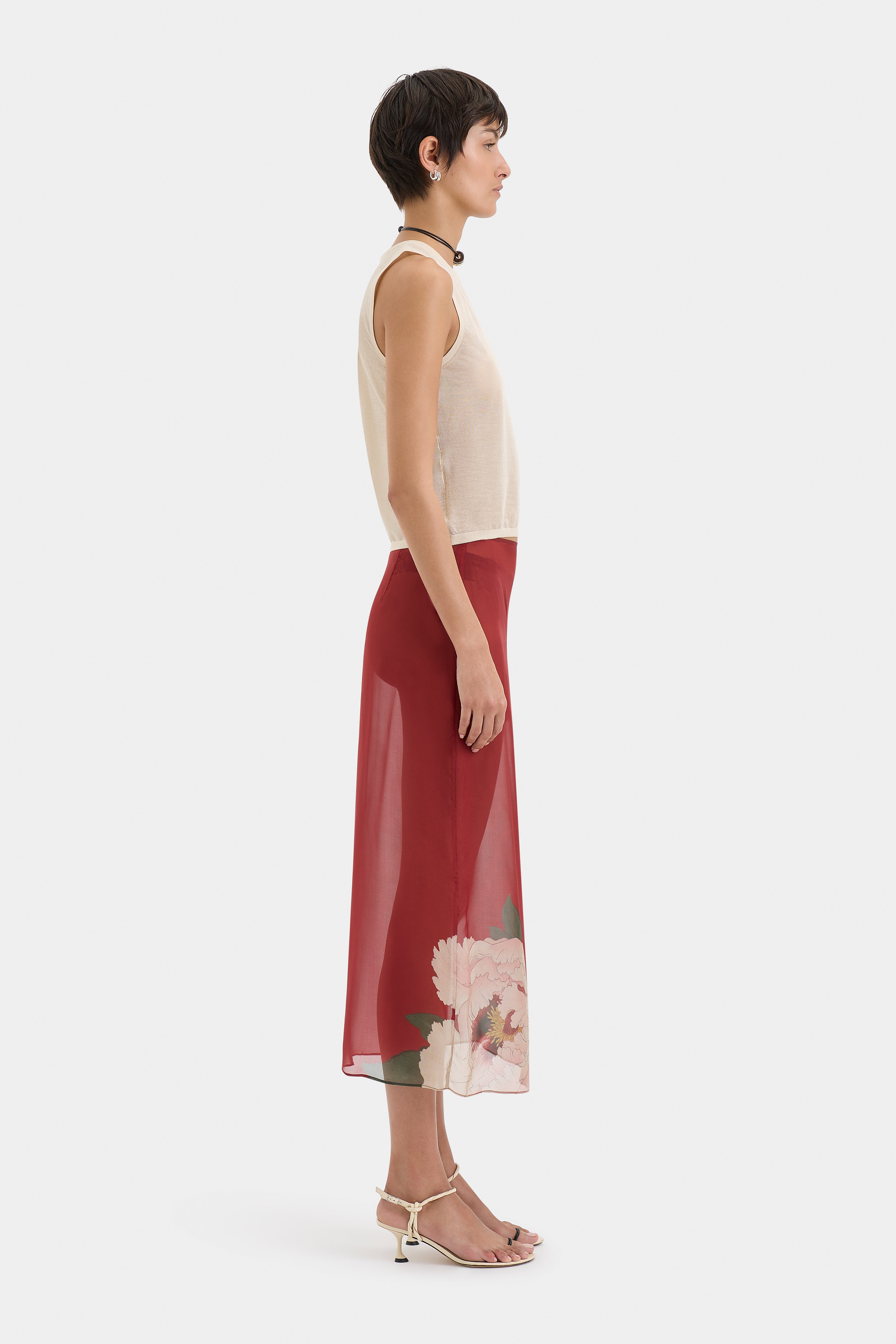 Florian Midi Skirt - Women's A-Line Flowy Skirt with Pockets | Perfect for Office, Date Night & Summer Outfits