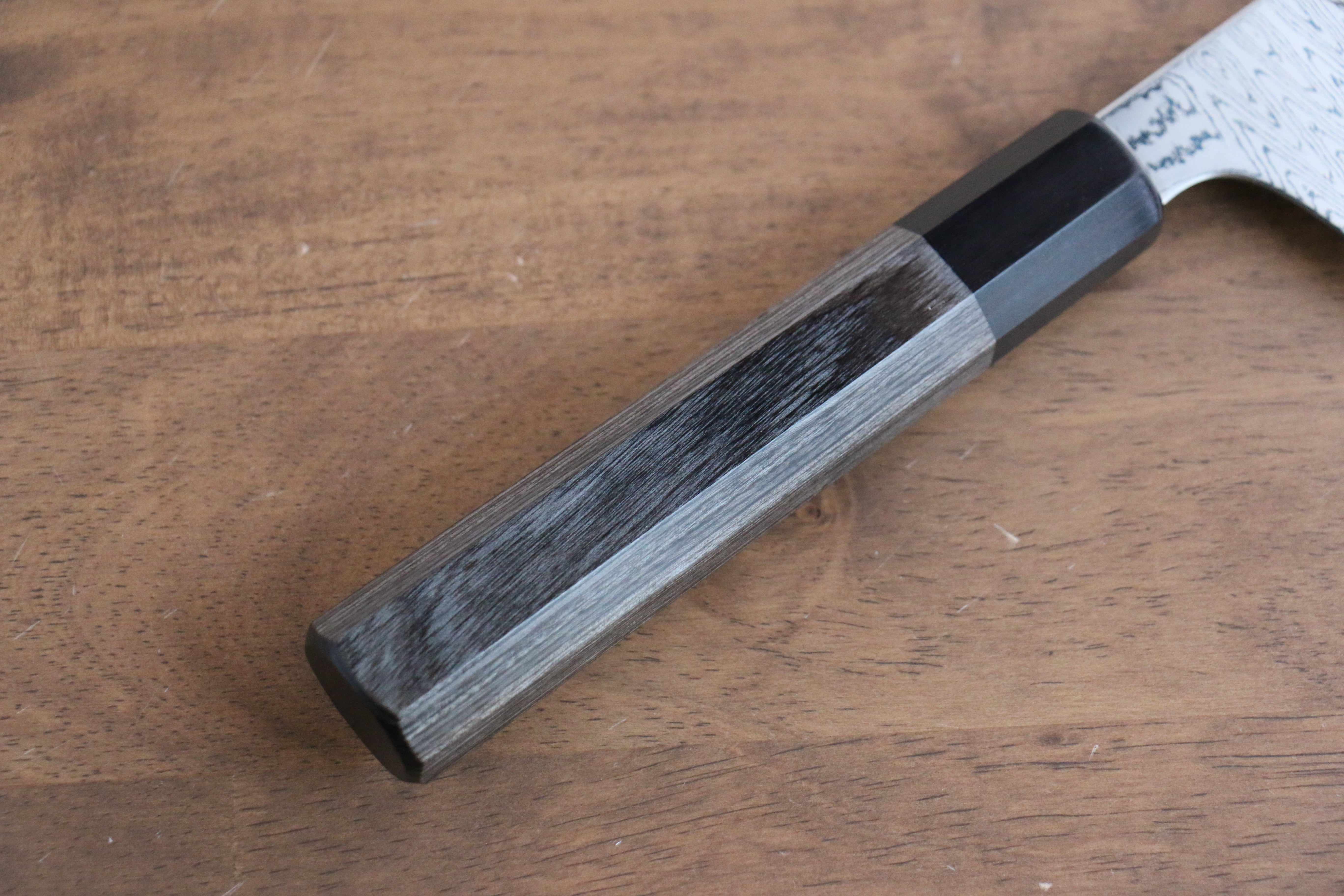 Premium VG10 Damascus Gyuto Knife 240mm - Japanese Chef Knife with Gray Pakka Wood Handle - Perfect for Sushi, Meat Slicing & Professional Kitchen Use