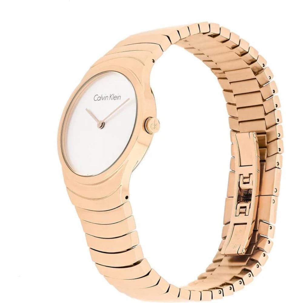 CALVIN KLEIN WHIRL K8A23646 Women's Fashion Watch - Elegant Stainless Steel Bracelet, Minimalist Dial for Everyday Wear, Perfect for Office, Date Night & Special Occasions