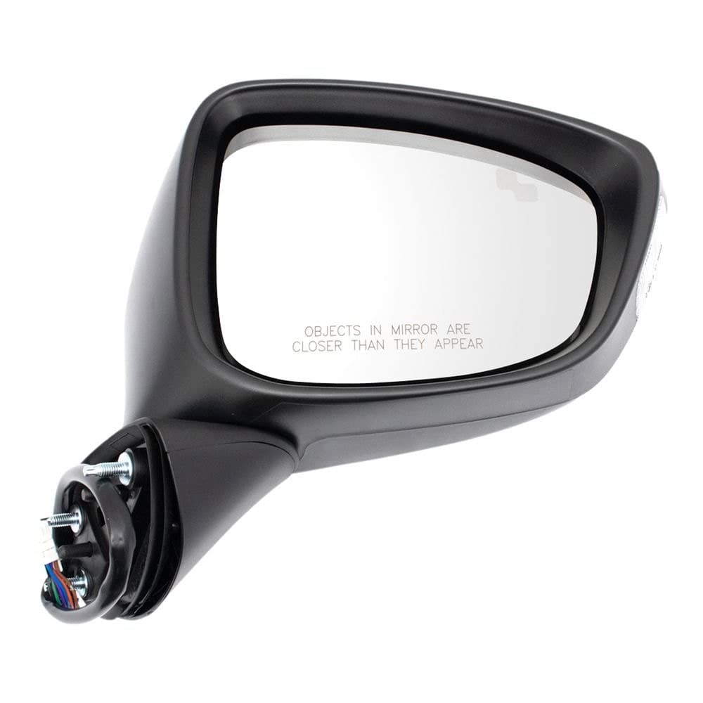 TRQ Heated Side Mirror Set with Blind Spot Indicator - Compatible with 2013-2015 Mazda CX-5 (Driver & Passenger Side) - MA1320226 & MA1321226 - Enhanced Visibility & Safety for Winter Driving & Highway Commutes