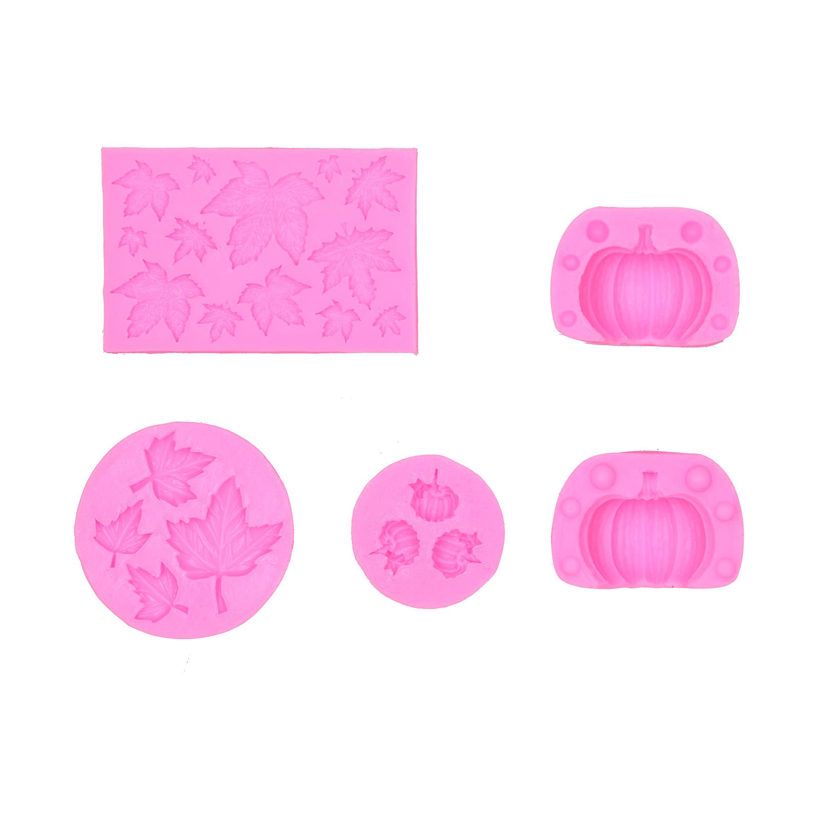 Maple Leaf Silicone Molds for Chocolate & Baking - Halloween, Christmas DIY Gift Set for Cake, Biscuit, Candy Making - Perfect for Party Decorations & Holiday Treats
