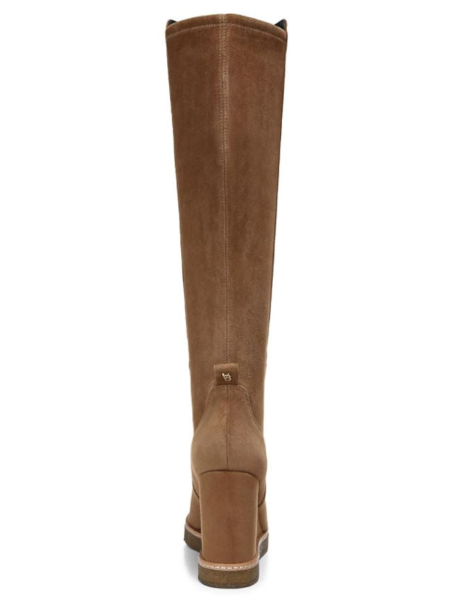 Andora Knee High Wedge Boots for Women - Hazelwood Suede Chunky Heel Ankle Boots | Comfortable & Stylish Fall Winter Fashion Booties for Office, Party & Night Out