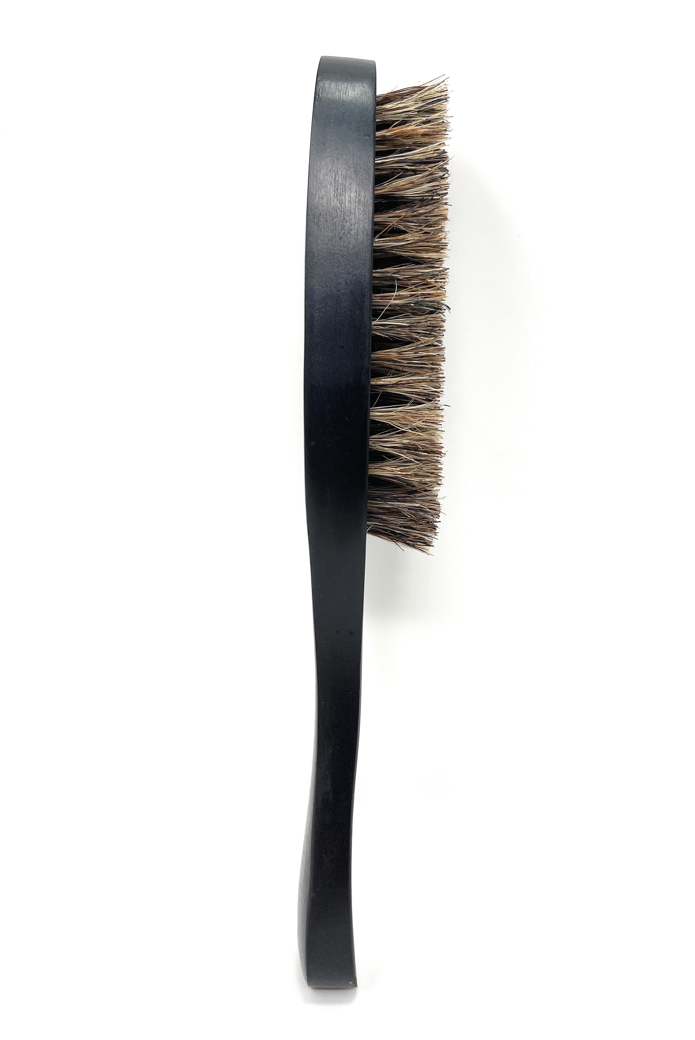 Scalpmaster Wave Hair Brush with Stiff Boar Bristles & Wood Handle - Detangling & Styling Brush for Curly, Wavy & Thick Hair - Perfect for Salon, Home & Travel Use
