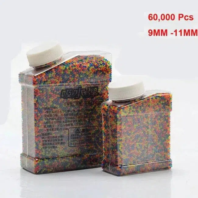 600,000Pcs 9-11mm Mixed Size Gel Balls for Gel Blaster with Storage Bottles - Perfect for Outdoor Shooting Games, Airsoft Battles & Tactical Training
