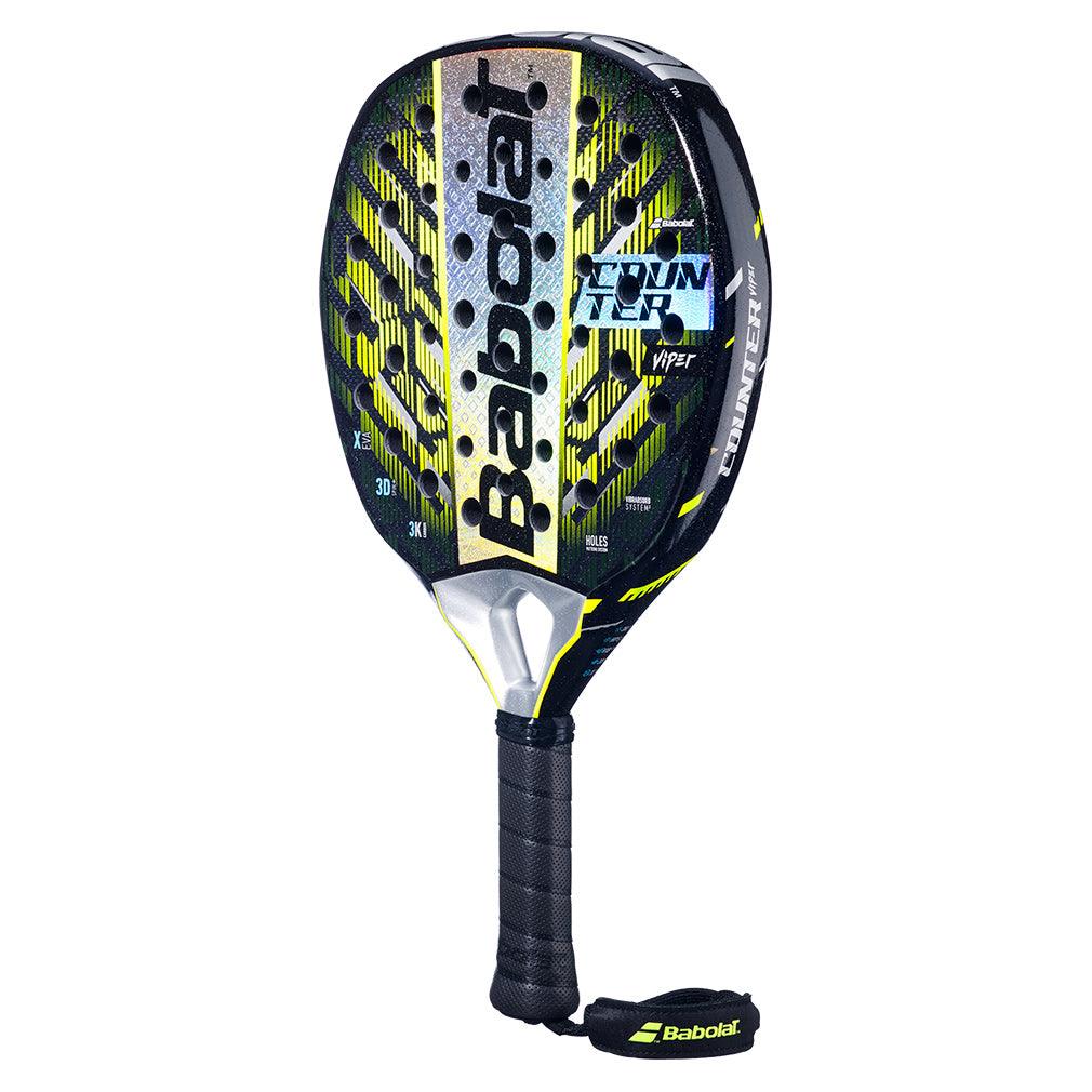 Counter Viper 2.5 Padel Racket - Professional Black & Yellow Paddle Tennis Racquet for Men & Women - Perfect for Outdoor & Indoor Padel Matches and Training Sessions