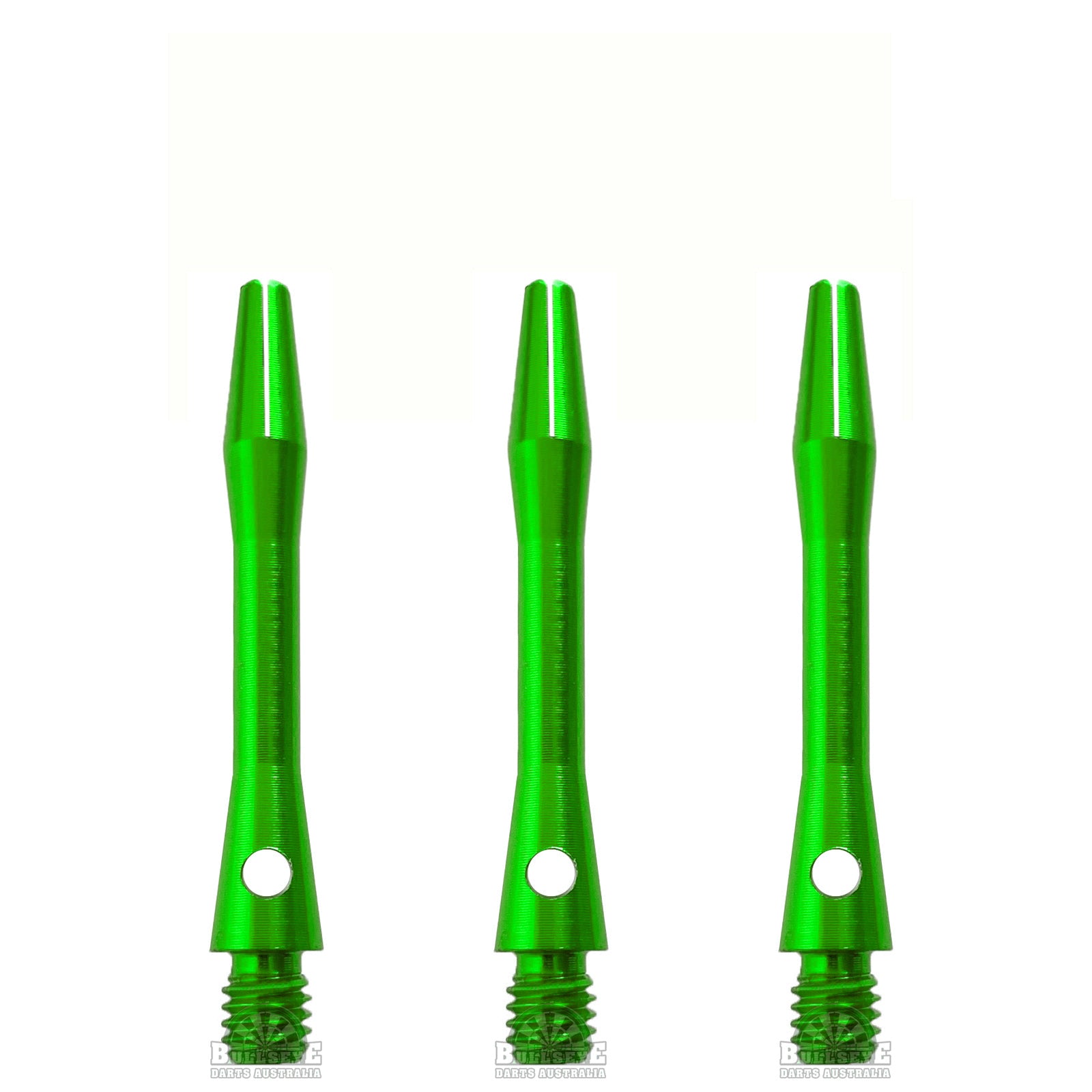 DESIGNA Aluminum Dart Shafts - SHORT GREEN 35mm for Professional & Casual Dart Games | Durable & Lightweight Dart Accessories for Bars, Home, and Tournaments