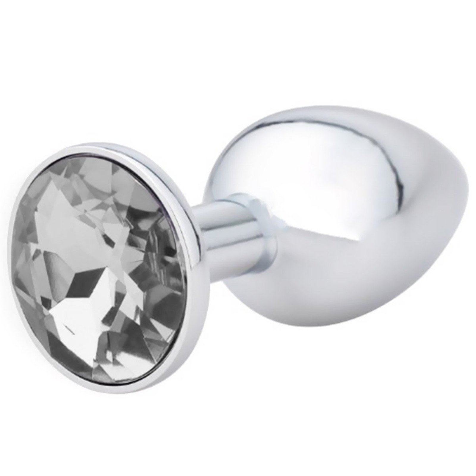 Premium Metal-Plated Jeweled Anal Plug Set - Couples Adult Toy for Enhanced Pleasure & Sensual Play (Clear) | Perfect for Spicing Up Relationships, BDSM, and Intimate Playtime