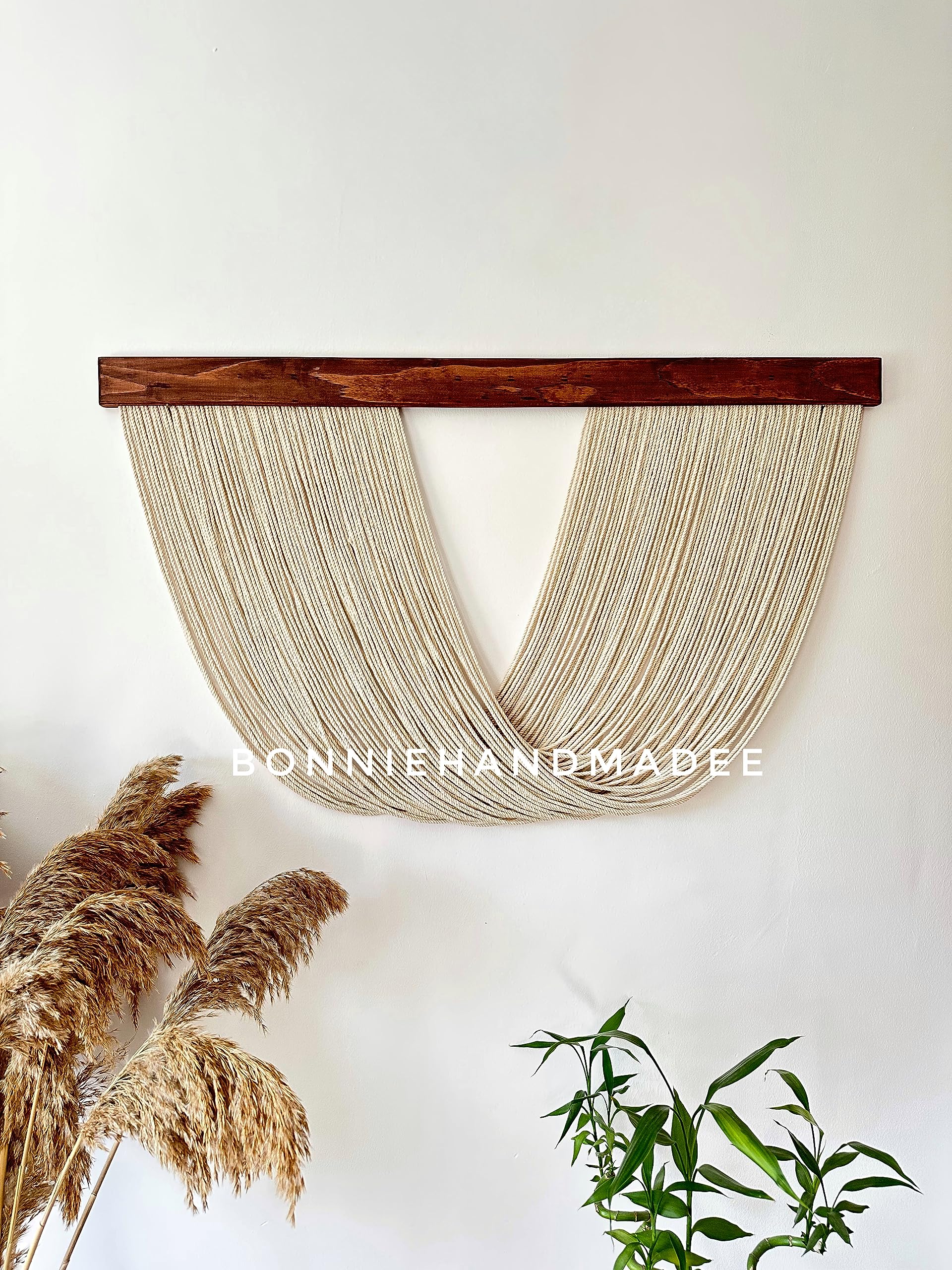 Boho Macrame Wall Hanging - Large Woven Tapestry for Living Room & Bedroom Decor