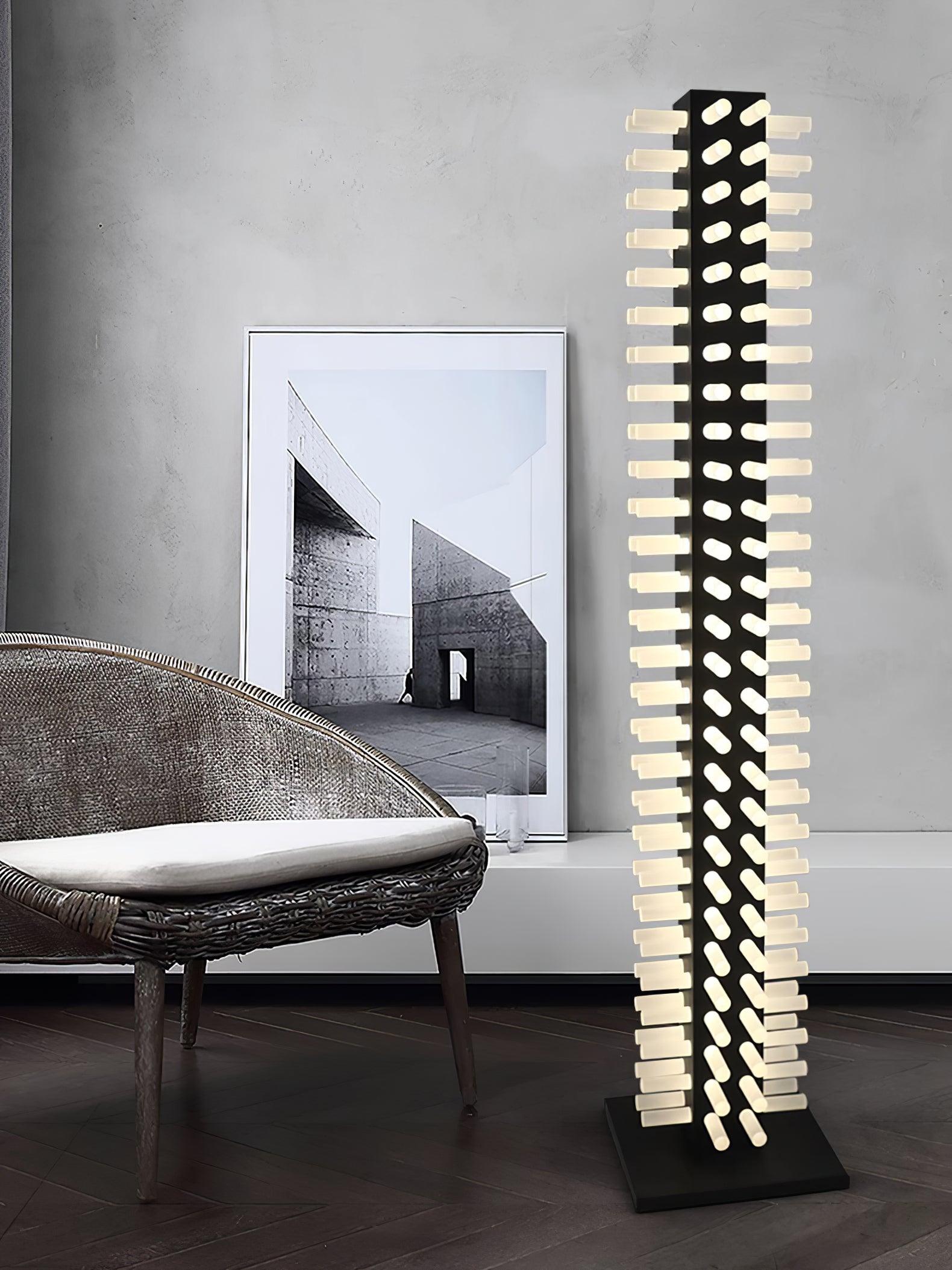 Adjustable LED Floor Lamp with Filing Stand - Modern Home Office Lighting for Reading & Working - Perfect for Living Room, Bedroom, or Study