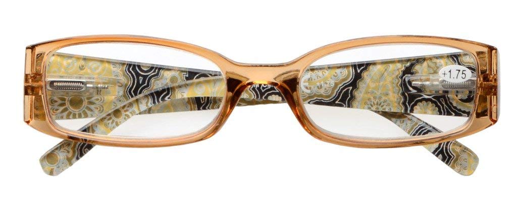 Eyekepper 5 Pairs Women's Reading Glasses with Case - Stylish Readers & Sunglasses for Women - Perfect for Reading, Computer Use, and Outdoor Activities