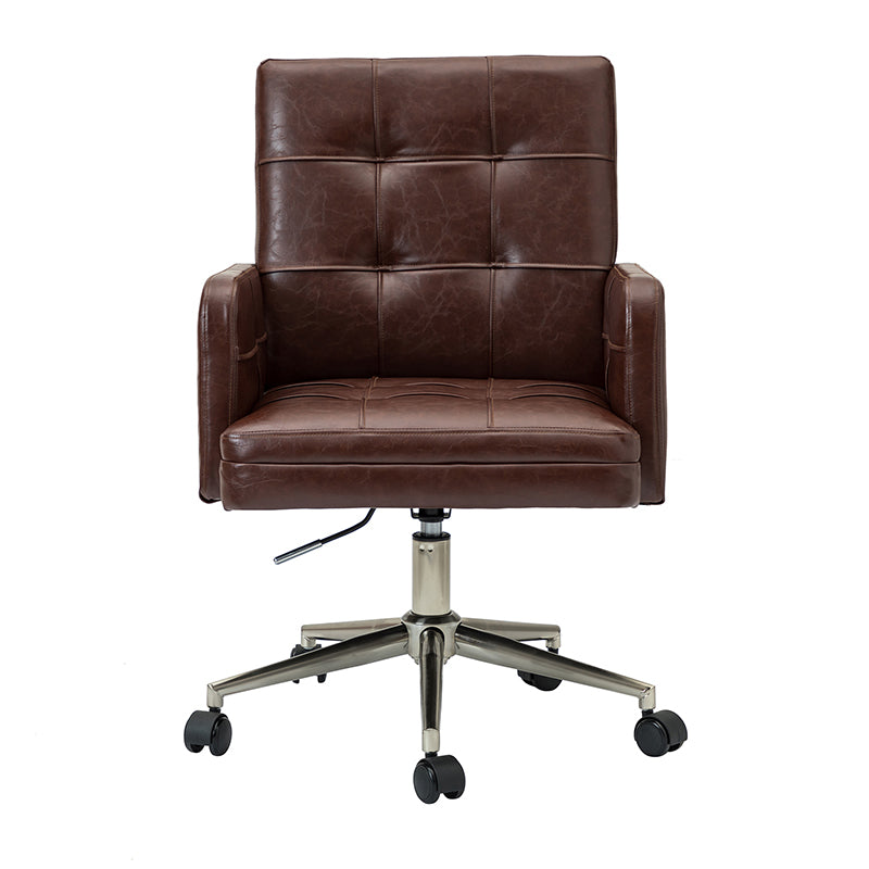 Ergonomic Leo Task Chair - Adjustable Office Chair with Lumbar Support for Home & Office Workspaces - Perfect for Long Hours of Sitting, Computer Work, and Study Sessions
