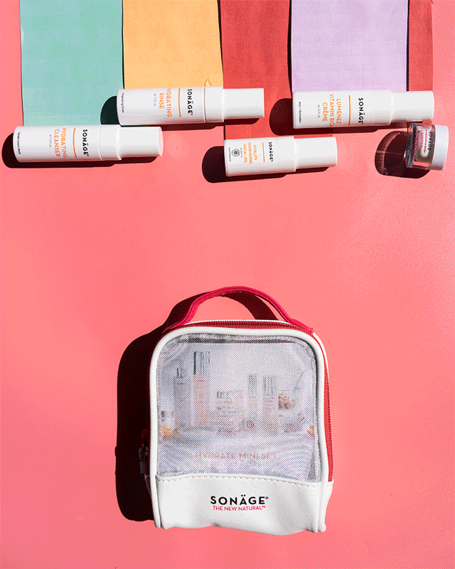 Premium Hydrate Mini Set - 3-Piece Travel Skincare Kit for Hydration & Glow | Perfect for On-The-Go, Gym & Airplane Travel