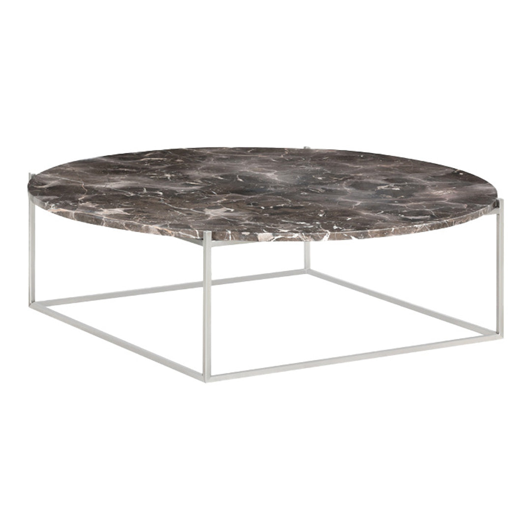 Modern Round Coffee Table - 36 Inch Wooden Living Room Center Table for Small Spaces - Perfect for Apartments, Lounges & Cozy Home Decor