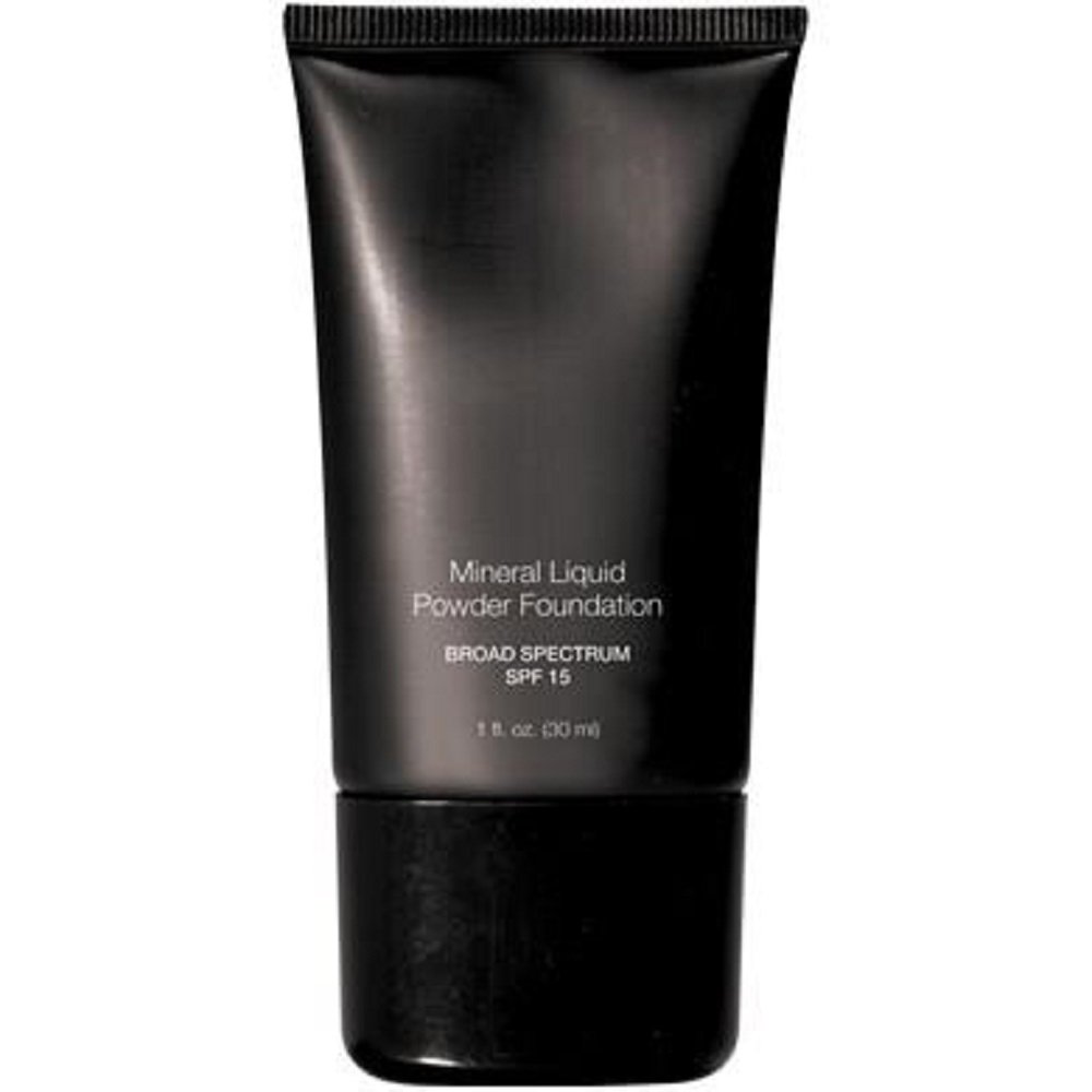 Mineral Liquid Powder Foundation SPF 15 - Linen Shade | Oil-Free, Broad Spectrum Coverage | Perfect for Daily Wear & Natural Makeup Looks