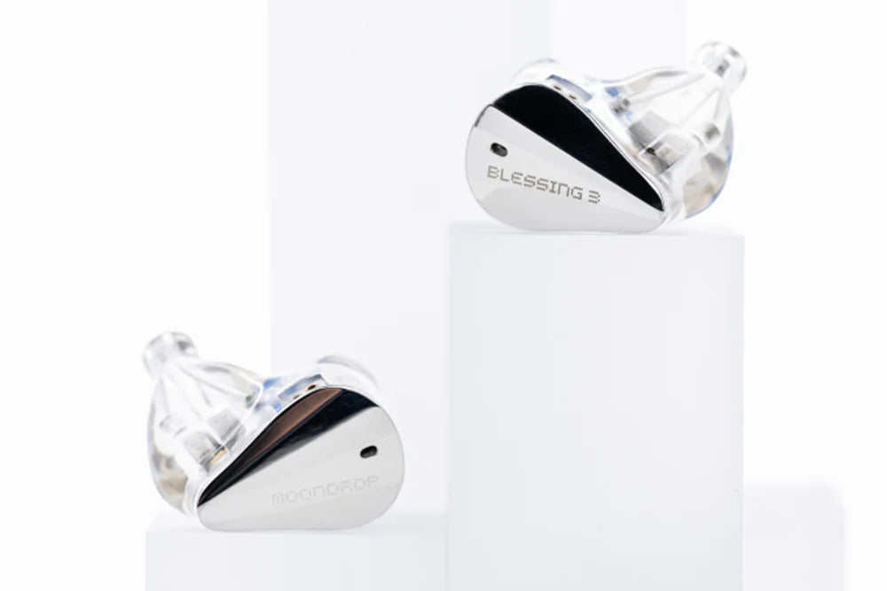 MOONDROP BLESSING 3 Hybrid In-Ear Monitors (IEM) - 2 Dynamic Drivers + 4 Balanced Armatures for Audiophile Sound | Perfect for Music Production, Gaming & Travel