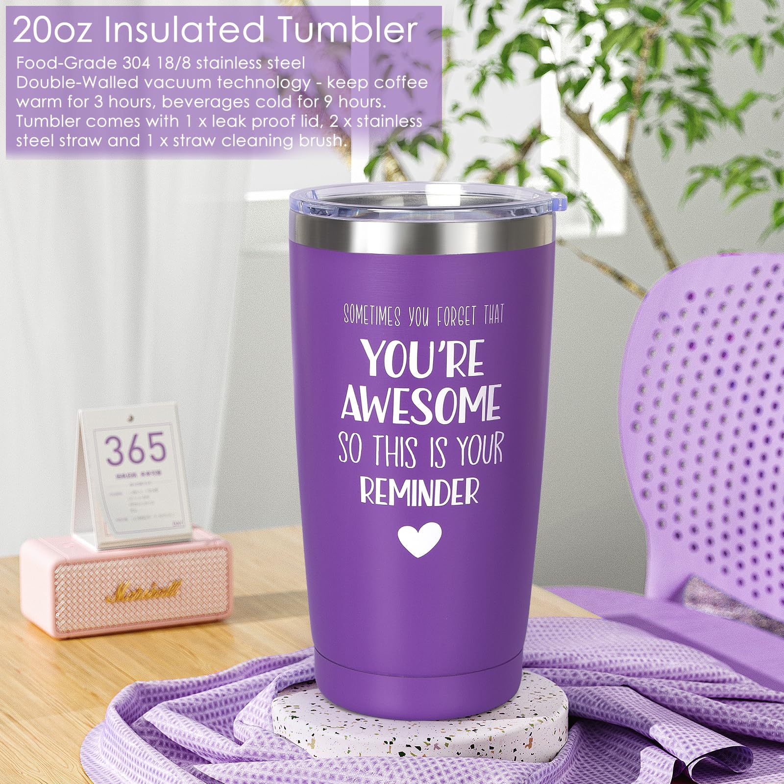 9-Piece Relaxing Spa Gift Basket Set for Women - Unique Birthday, Valentine's Day, Friendship Gifts for Her, Mom, Sister, Wife, Coworker & Teacher - Perfect for Self-Care, Pampering & Special Occasions
