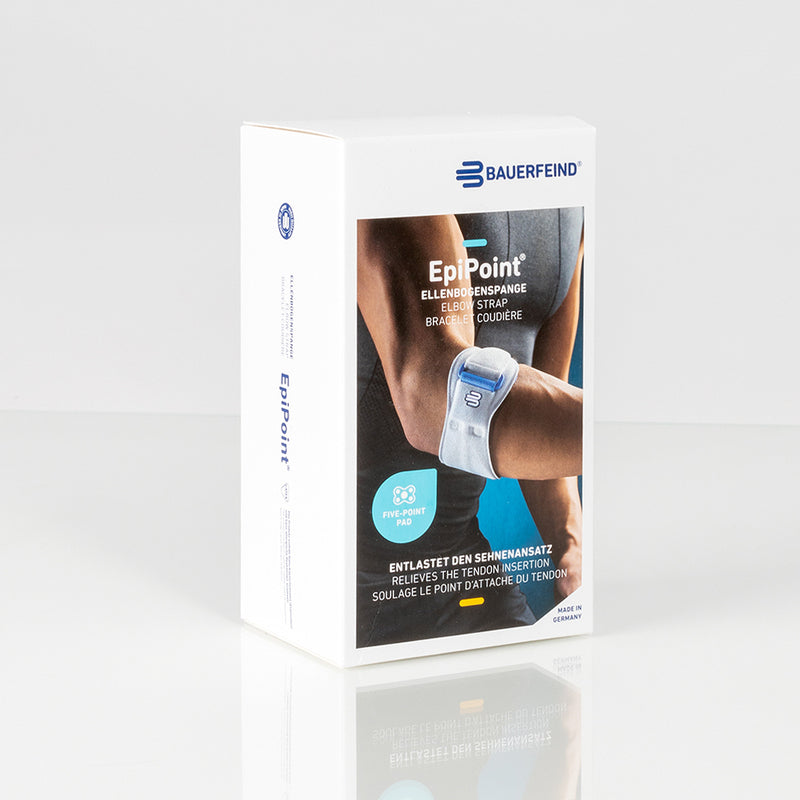Bauerfeind EpiPoint® Elbow Support Brace - Pain Relief for Tennis Elbow & Golfer's Elbow - Adjustable Compression Strap for Tendonitis & Joint Support - Perfect for Sports, Work & Daily Activities