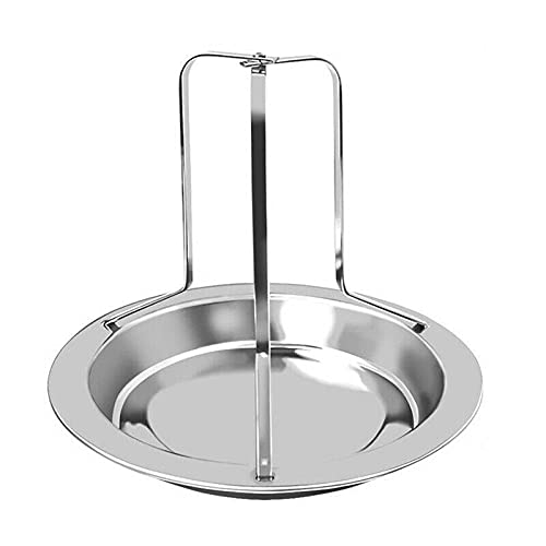 BebLP Stainless Steel Chicken Roaster BBQ Rack with Drip Pan - Beer Can Chicken Stand for Grill, Oven & Outdoor Cooking | Perfect for Backyard BBQs, Tailgating & Camping Trips