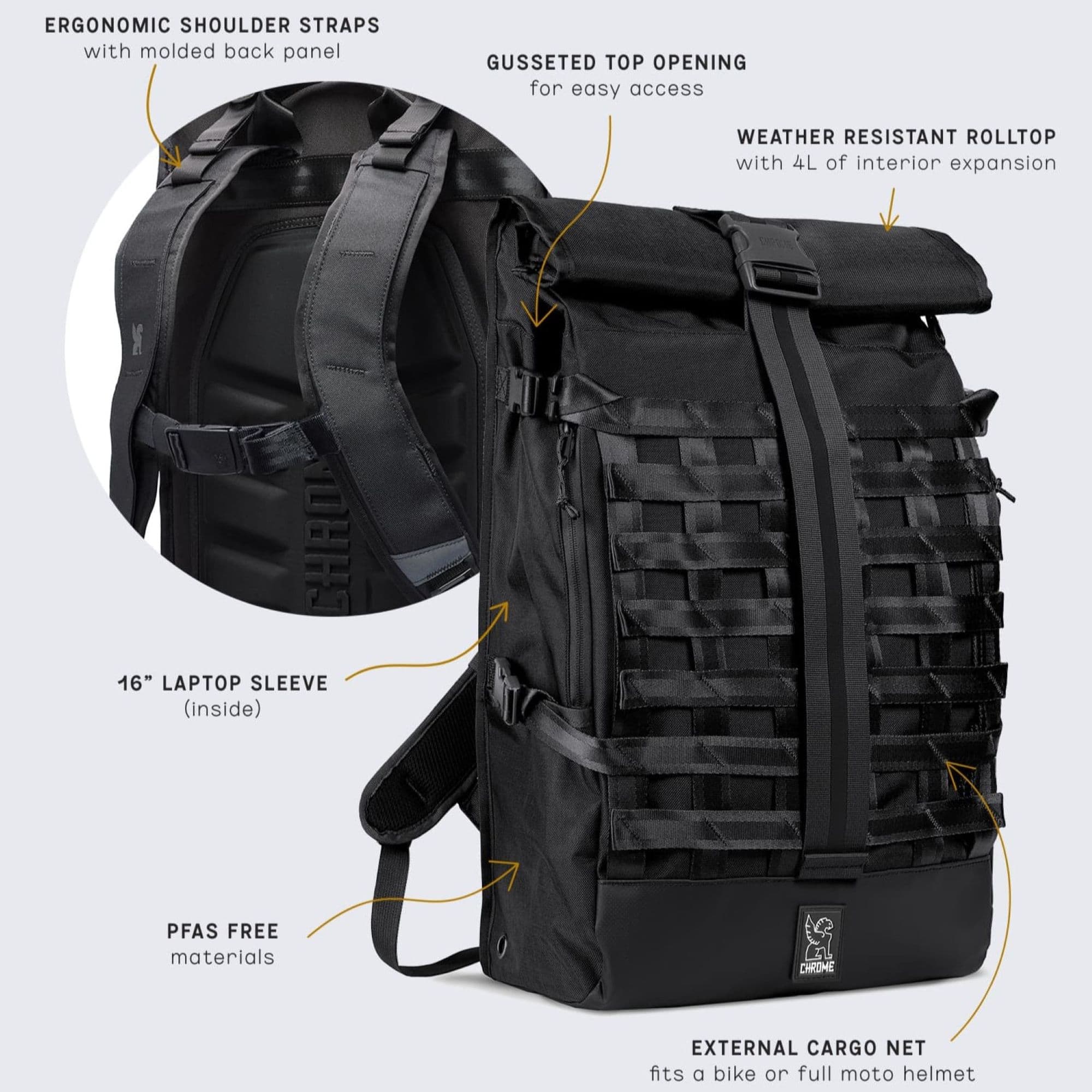 Barrage 34L Backpack - Lightweight Hiking & Travel Backpack for Men & Women - Waterproof Daypack for Outdoor Adventures, Camping & Commuting